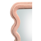 Wave spiegel - M - Roze fluffy