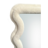 Wave spiegel - S - Wit fluffy