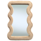 Wave spiegel - S - Taupe fluffy
