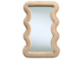 Wave spiegel - S - Taupe fluffy