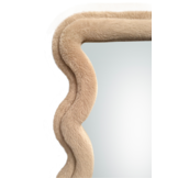 Wave spiegel - S - Taupe fluffy