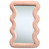 Wave spiegel - S - Roze fluffy