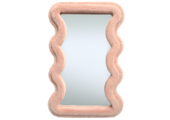 Wave spiegel - S - Roze fluffy