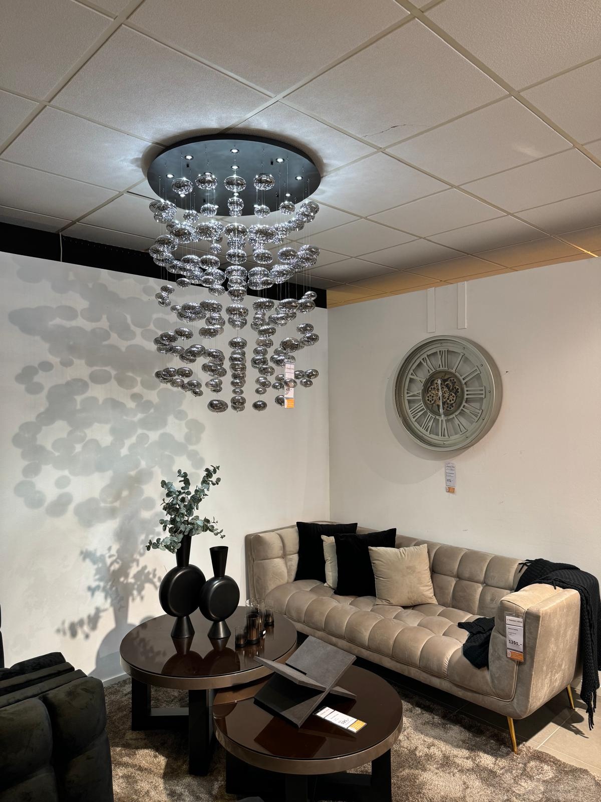 Hanglamp Bubbles Ø 80 cm Smoke glas