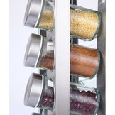 Draaibare RVS kruidenrek met 16 potjes