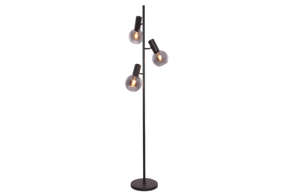 Vloerlamp Aura  - Metallic grijs - 3 lichts