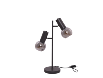 Tafellamp Aura  - Metallic grijs - 2 lichts