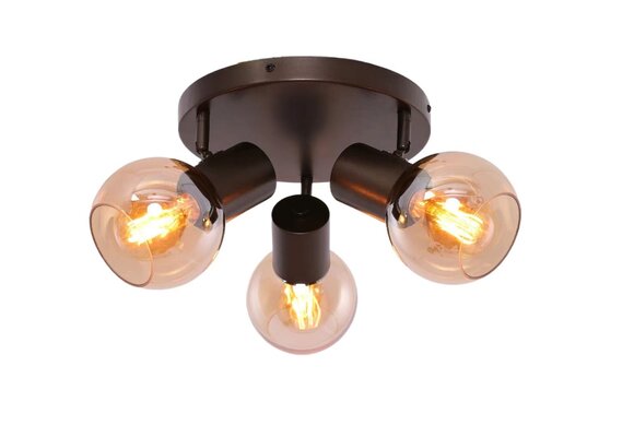 Plafondlamp Aura  - Bruin - 3 lichts