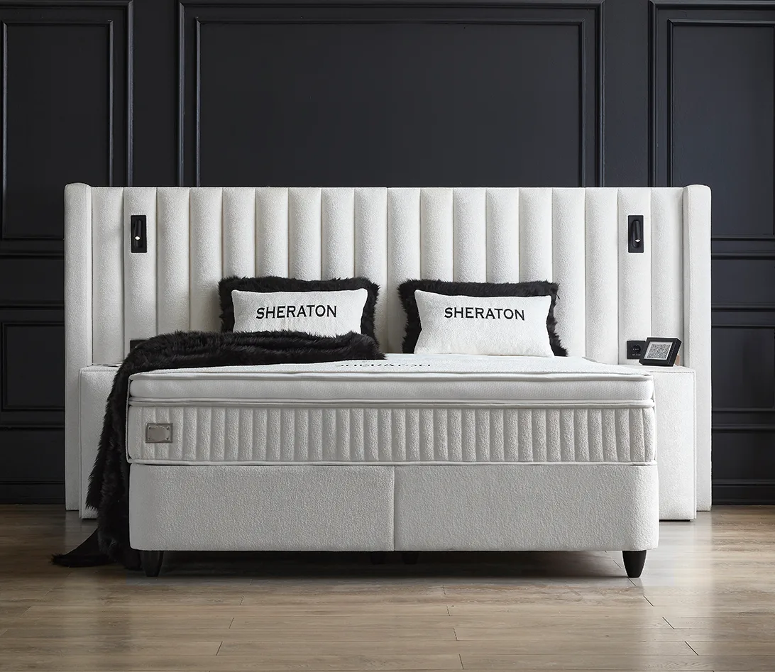 Boxspring Sheraton - Wit - incl. matras