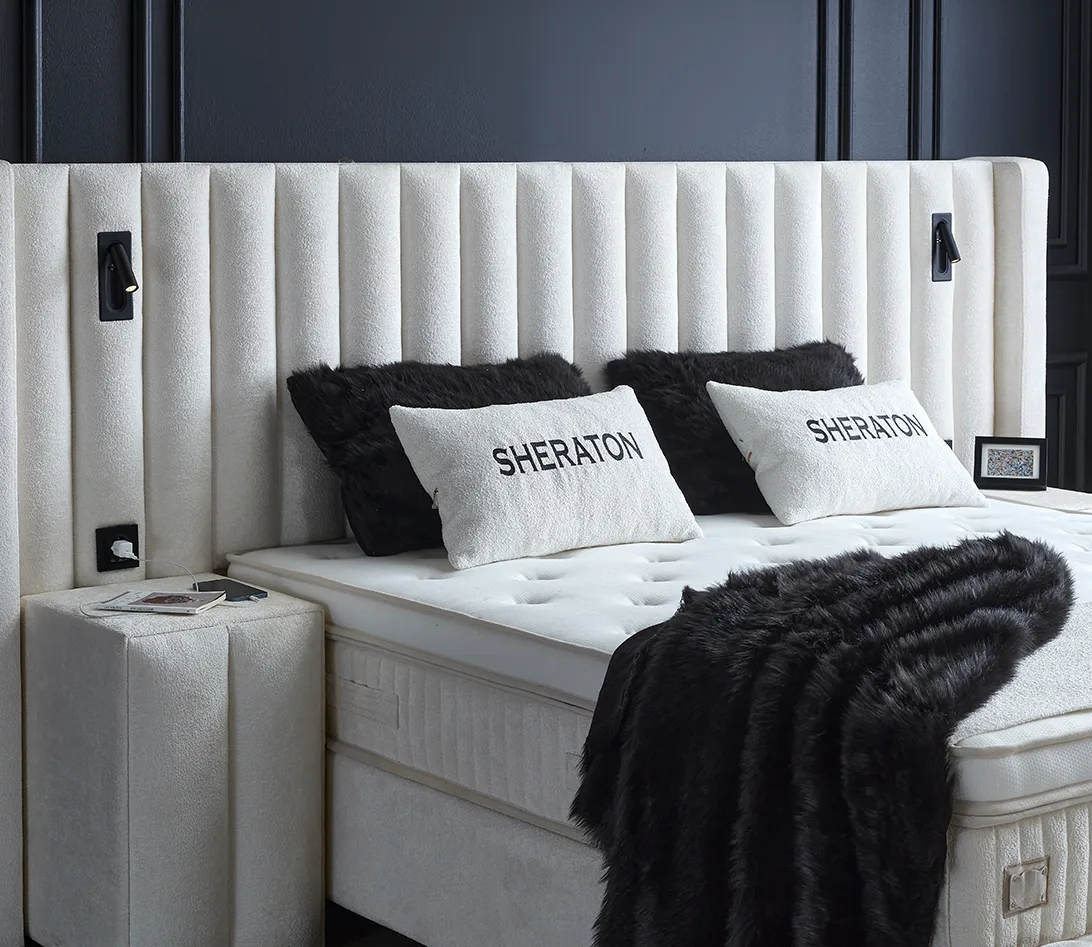 Boxspring Sheraton - Wit - incl. matras