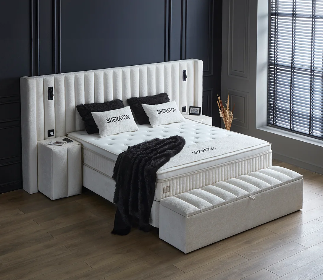 Boxspring Sheraton - Wit - incl. matras