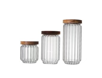 Glazen Voorraadpotten Osuna | 3 - delig
