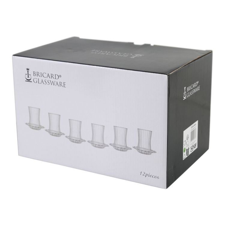 Turkse theeglazen Osuna met schaaltjes - 6-delig