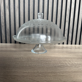 Glazen taarthouder / plateau met deksel 30 cm - Dante