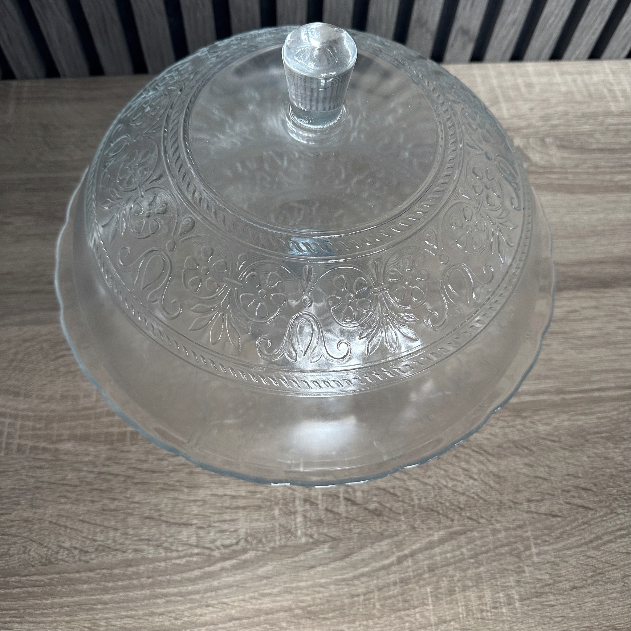 Glazen taarthouder / plateau met deksel 30 cm - Alinea