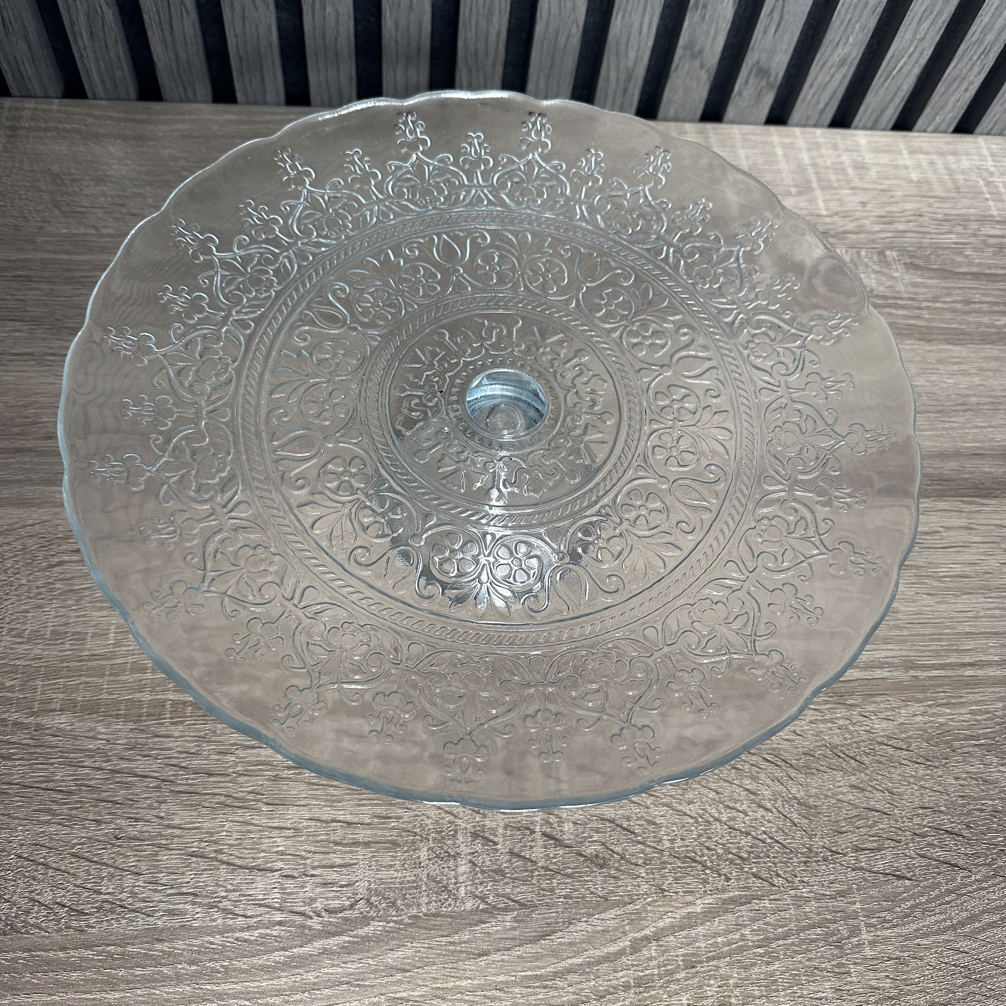 Glazen taarthouder / plateau met deksel 30 cm - Alinea