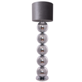 Bollenlamp - Zilver - Vloerlamp - Ronde Voet - brede bollen