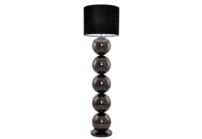 Bollenlamp - Antraciet - Vloerlamp - Ronde Voet - brede bollen