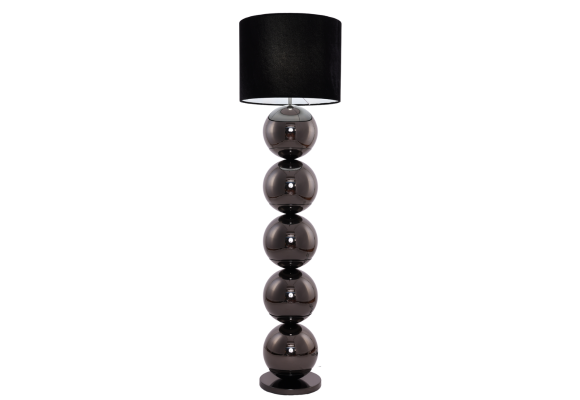 Bollenlamp - Antraciet - Vloerlamp - Ronde Voet - brede bollen