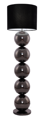 Bollenlamp - Antraciet - Vloerlamp - Ronde Voet - brede bollen