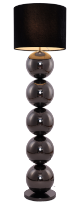 Bollenlamp - Antraciet - Vloerlamp - Ronde Voet - brede bollen