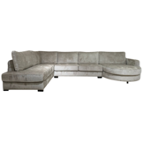 U-bank Oriane - Taupe chenille - Ronde lounge