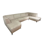 U-bank Reine - Crème velvet - Ronde eilanden