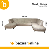 U-bank Reine - Crème velvet - Ronde eilanden