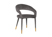 Eetkamerstoel Giulio Stone Grijs Velvet