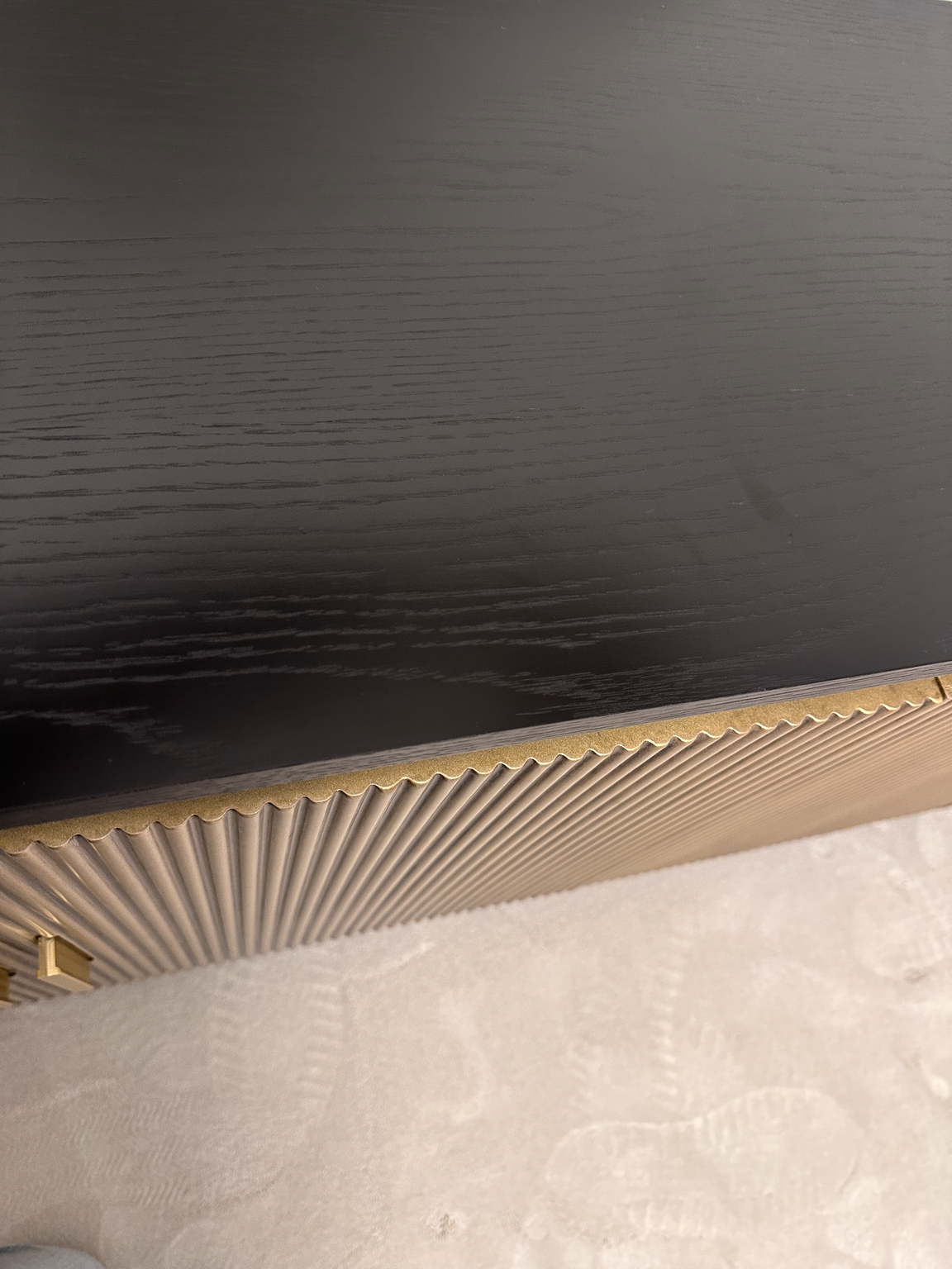 Dressoir Goldtown | Zwart Eiken Fineer  - 200 x 40 x 80 cm