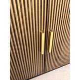 Dressoir Goldtown | Zwart Eiken Fineer - 200 x 40 x 80 cm