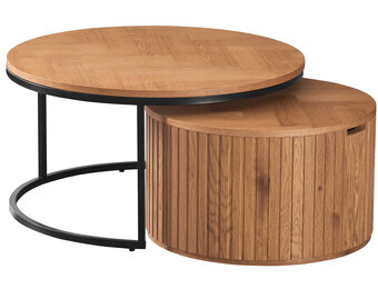 Salontafel Lis Rond - Natuurlijk eiken fineer