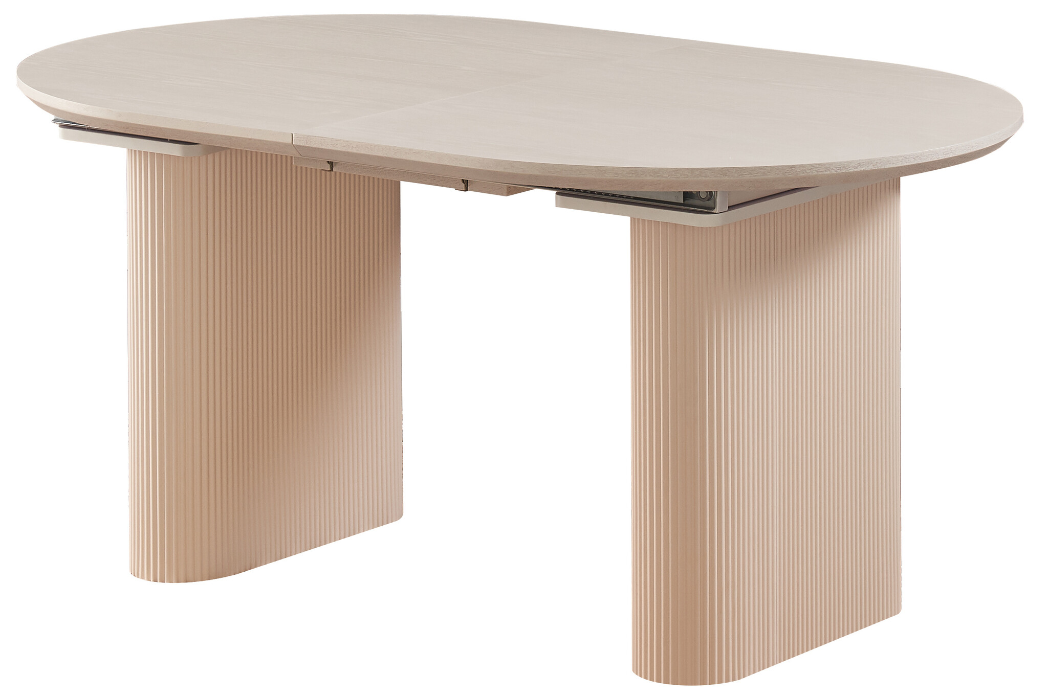 Eettafel Ovada | Gebroken Wit Eiken Fineer - Uitschuifbaar 160-200cm