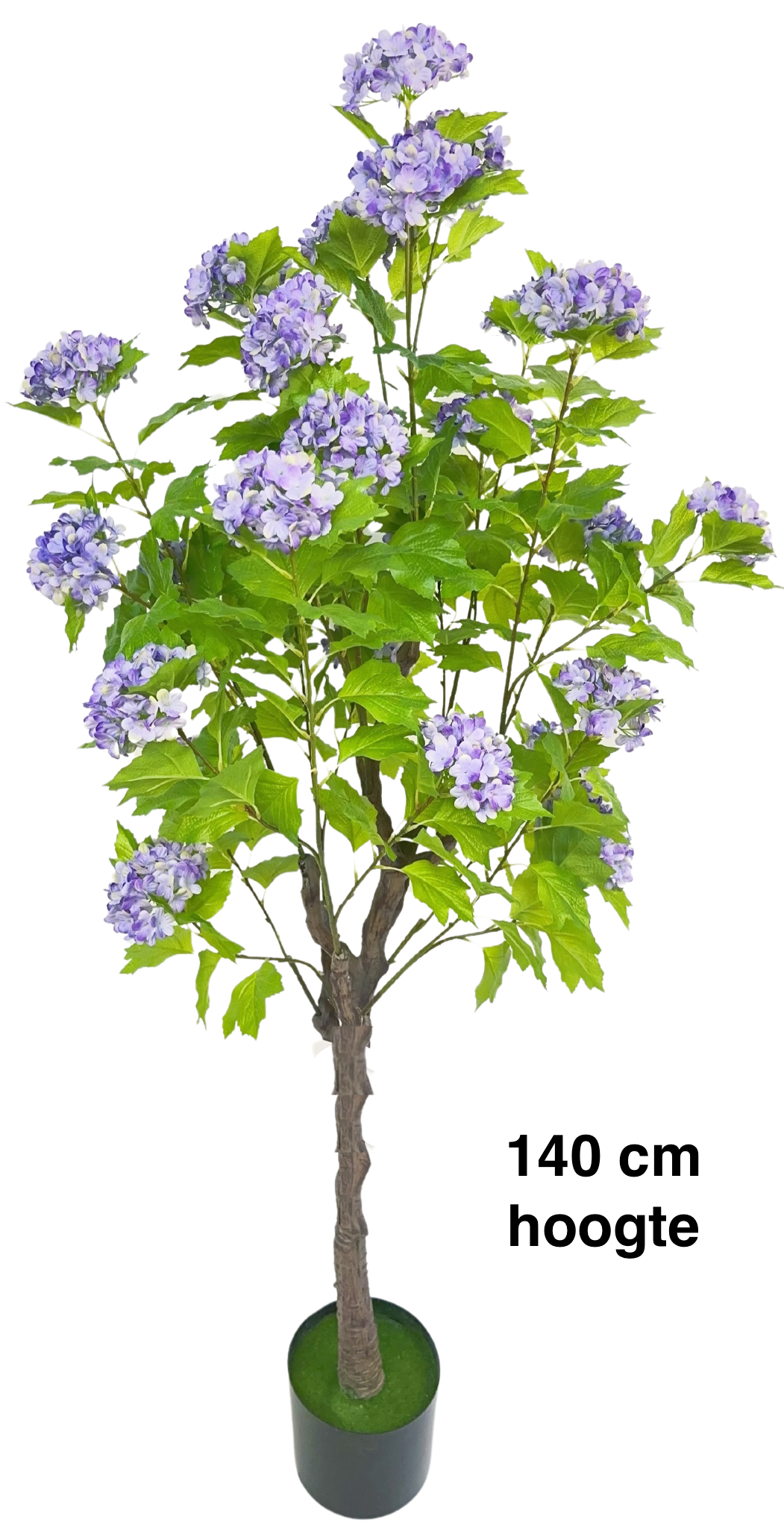 Kunsthortensia Boom 140 cm - Paars