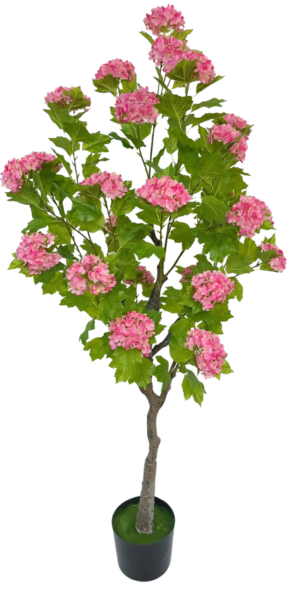 Kunsthortensia Boom 140 cm - Donkerroze