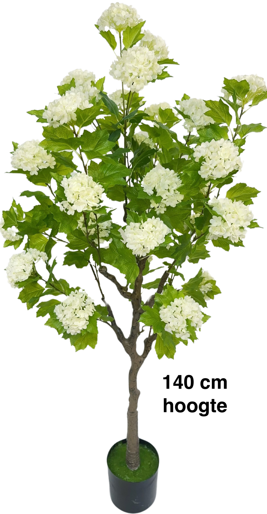 Kunsthortensia Boom 140 cm - Wit