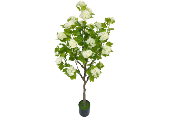 Kunsthortensia Boom 140 cm - Wit