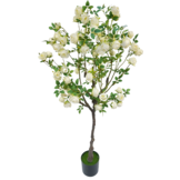 Kunstrozenboom 140 cm - Wit