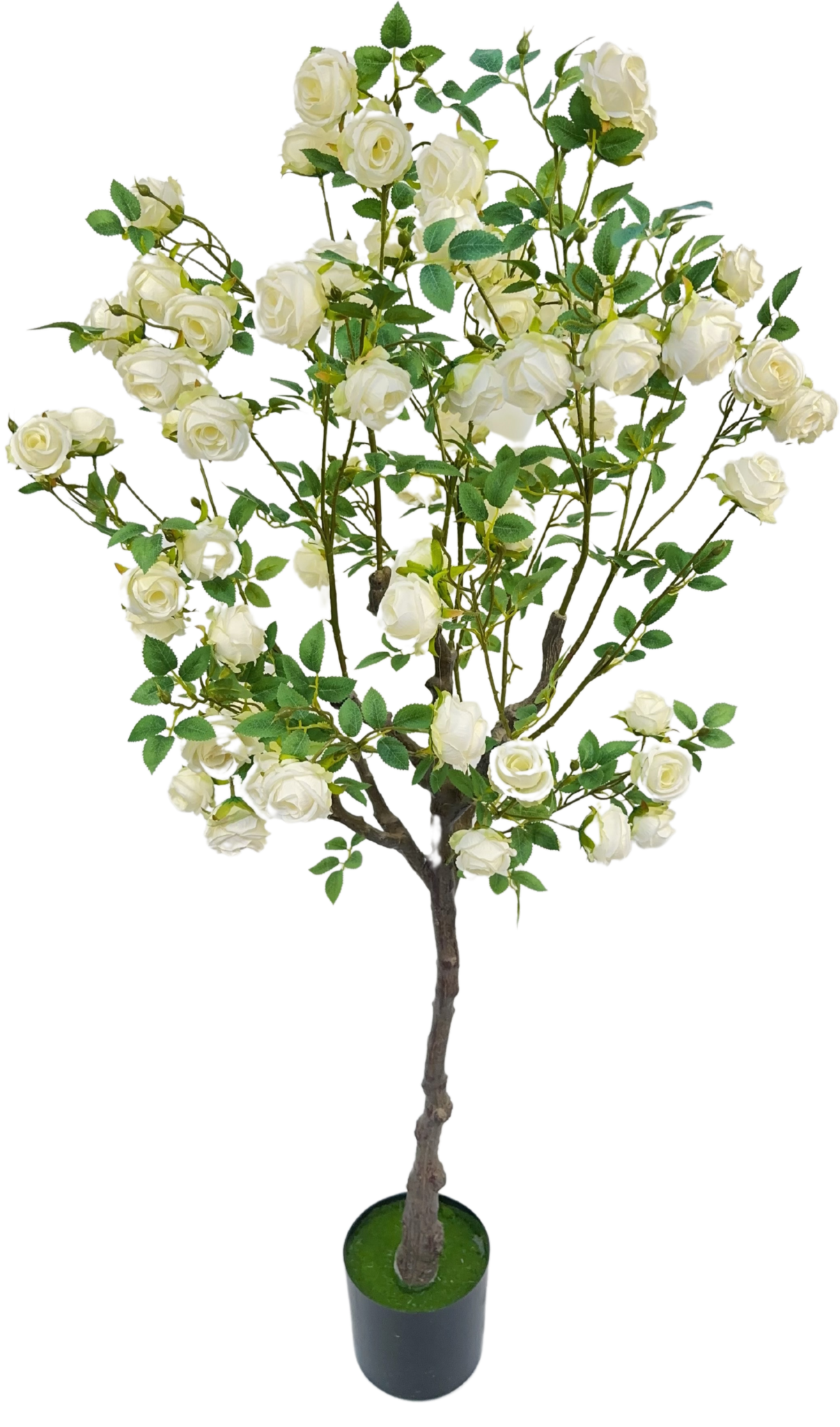 Kunstrozenboom 140 cm - Wit