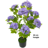 Kunsthortensia Boom 65 cm - Paars