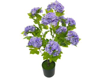 Kunsthortensia Boom 65 cm - Paars