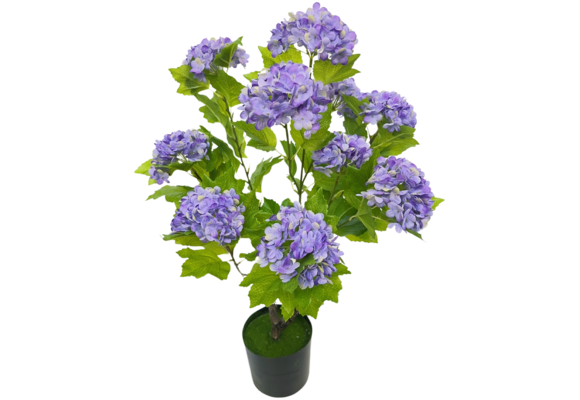 Kunsthortensia Boom 65 cm - Paars