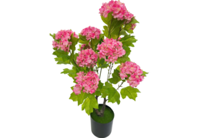 Kunsthortensia Boom 65 cm - Donkerroze