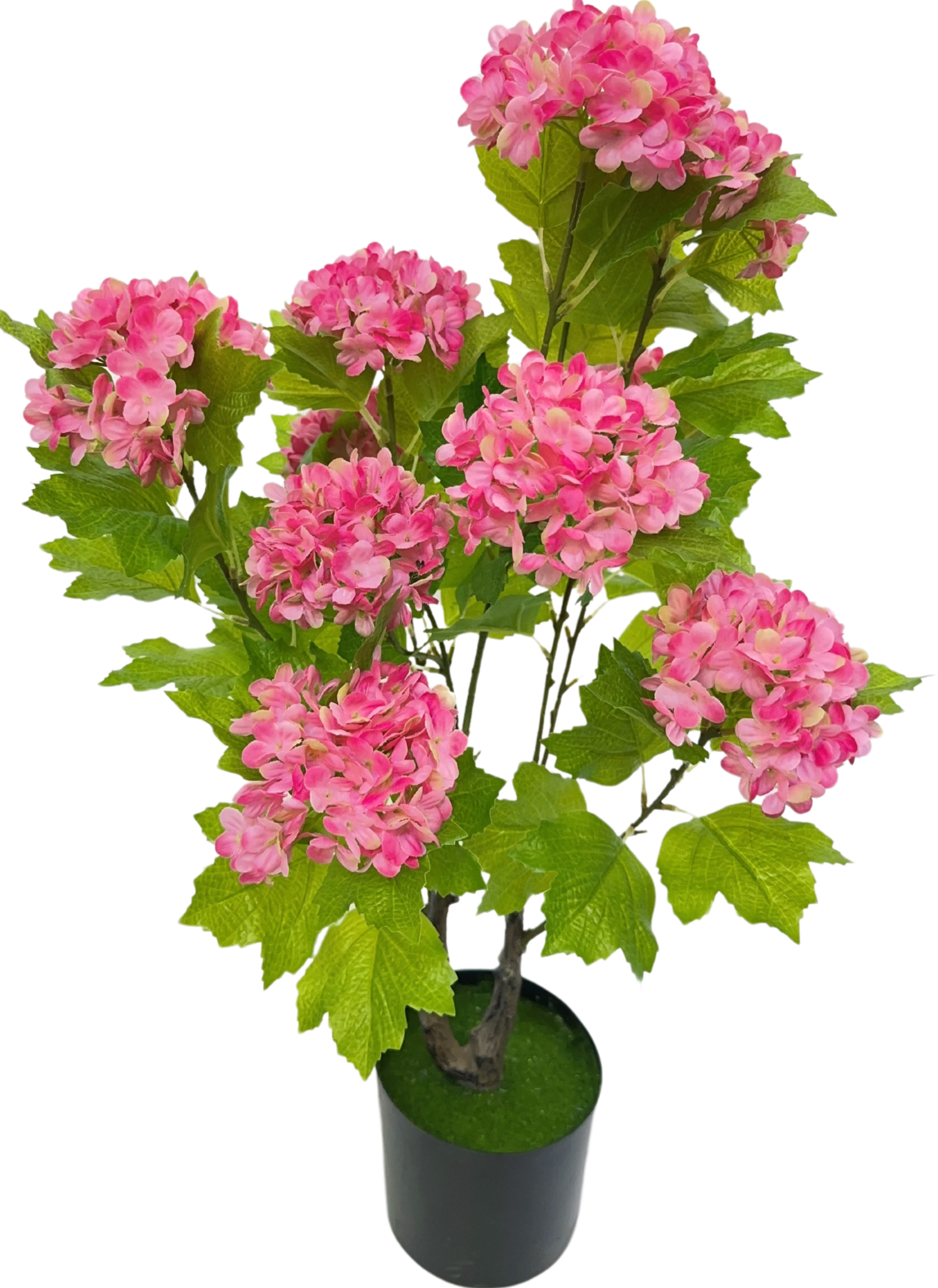 Kunsthortensia Boom 65 cm - Donkerroze