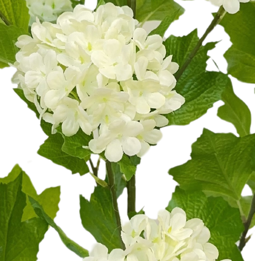 Kunsthortensia Boom 65 cm - Wit