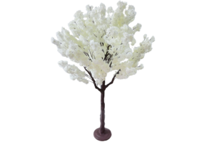 Kunst Kersen bloesemboom 240 cm - Wit - XXL