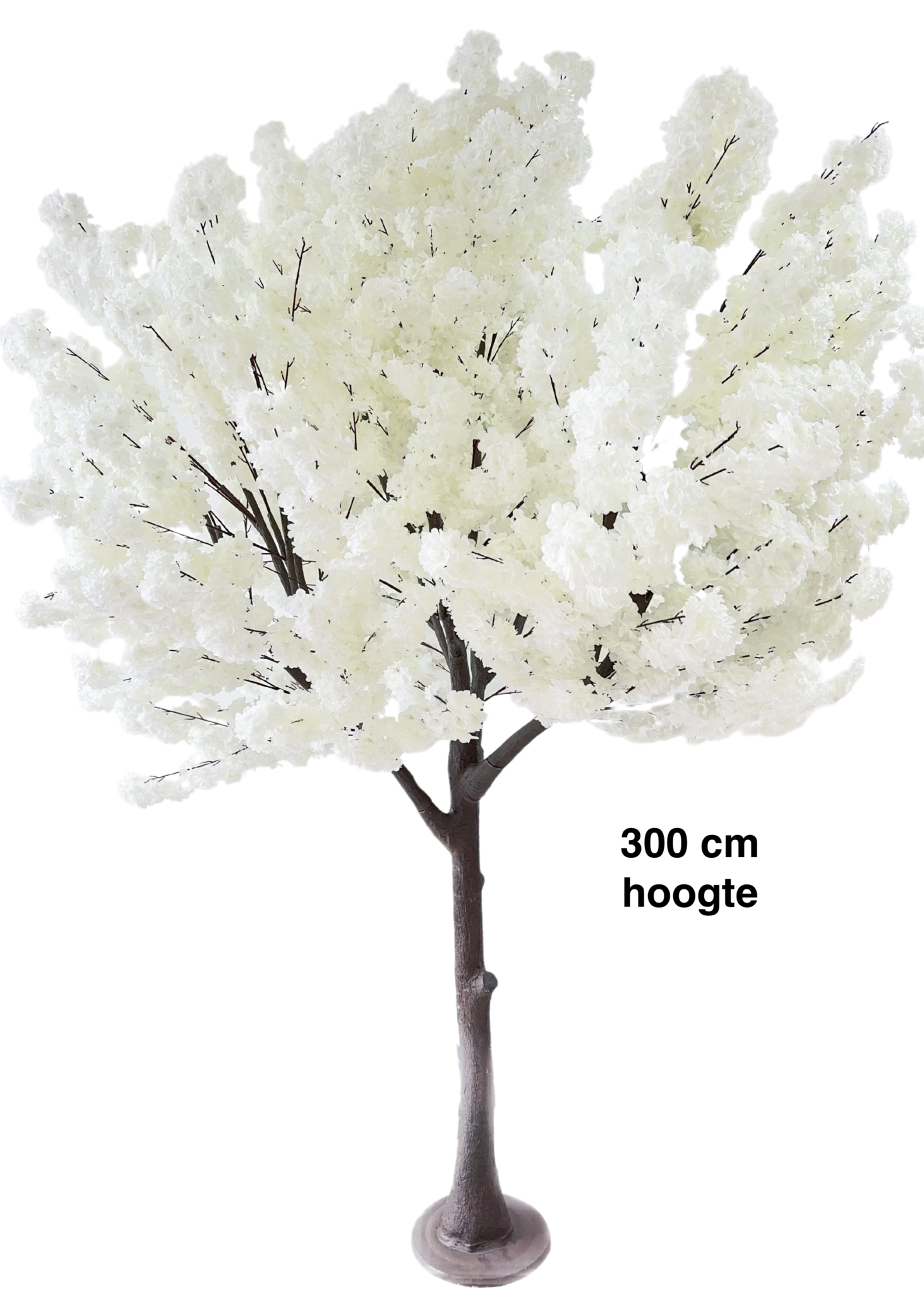 Kunst Kersen bloesemboom 300 cm - Wit - XXXL