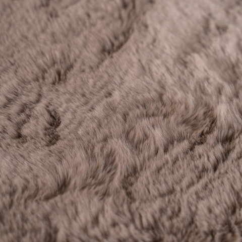 Fluffy Vloerkleed Taupe - Organische vorm - 190 x 275 cm