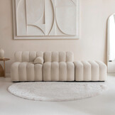 Fluffy Vloerkleed Crème - Organische vorm - 190 x 275 cm