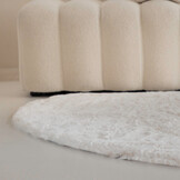 Fluffy Vloerkleed Crème - Organische vorm - 190 x 275 cm